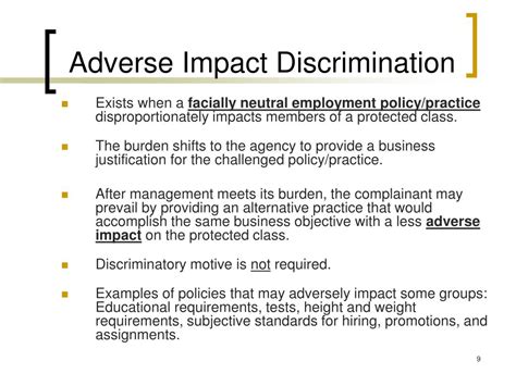 adverse impact discrimination testing|examples of adverse impact tests.